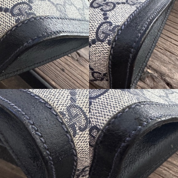 Gucci GG monogram Navy Blue clutch bag - Picture 9 of 13